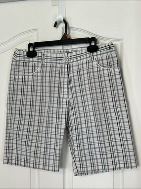 Green Lamb Plaid Golf Shorts